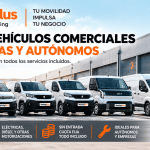 Renting de vehículos comerciales para empresas y autónomos desde 299 €/mes + IVA